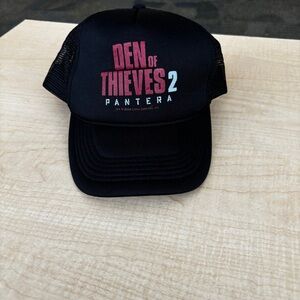 Den of Thieves 2 Pantera Movie Promo Snapback Hat Black Trucker Adjustable